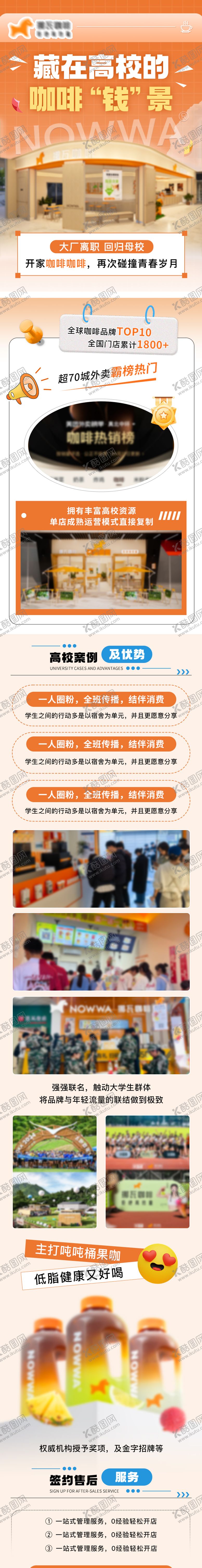 编号：54642112221850285106【酷图网】源文件下载-咖啡加盟长图