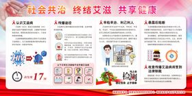 终结艾滋共享健康宣传栏