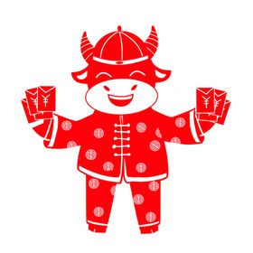 牛年剪纸