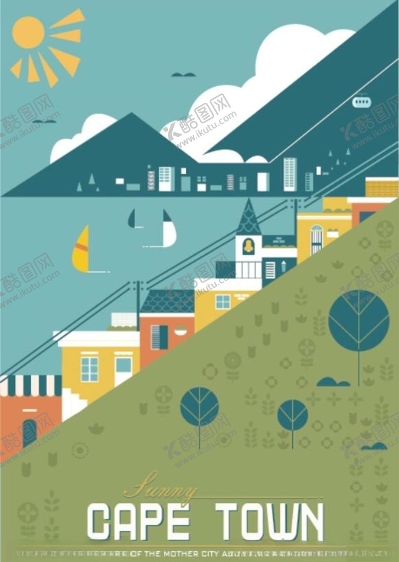 编号：38141609170600001913【酷图网】源文件下载-海边小城