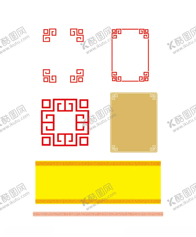 编号：25328904161404077769【酷图网】源文件下载-回纹边框七