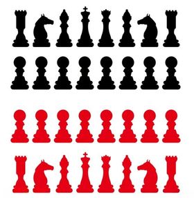 矢量国际象棋棋子