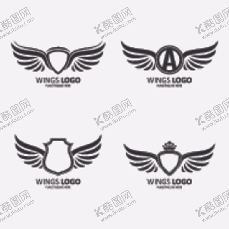 编号：38049607070012566082【酷图网】源文件下载-翅膀logo
