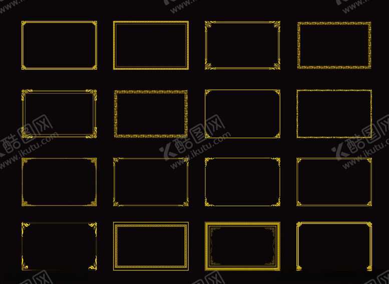 编号：77435010211610207063【酷图网】源文件下载-矢量边框