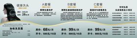 美发价目表