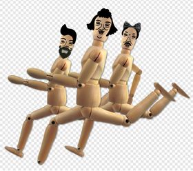 C4D模型木头人