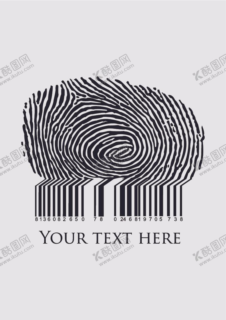 编号：41973010070055394810【酷图网】源文件下载-指纹条形码服装图案