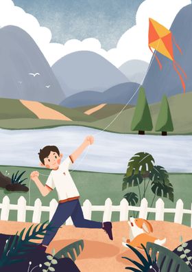 立春插画图片梦境动漫壁纸小清新