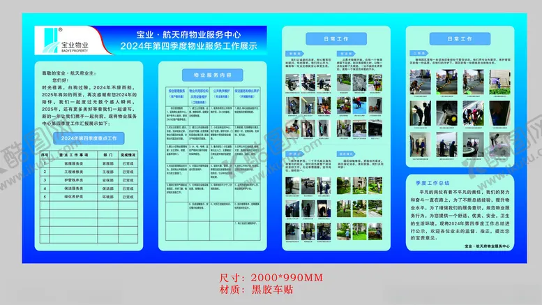 编号：31725006300438432999【酷图网】源文件下载-宝业物业服务工作展示