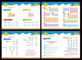 编号：16954709292306209526【酷图网】源文件下载-少儿英语 版式