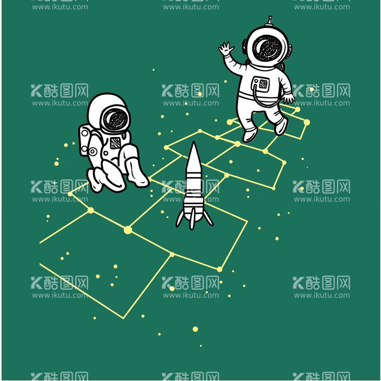 编号：62207311190531543655【酷图网】源文件下载-卡通宇航员