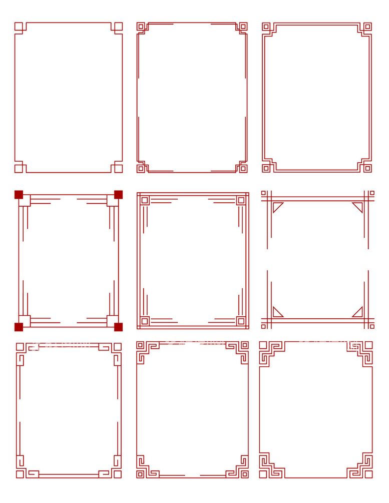 编号：65342710090634018253【酷图网】源文件下载-中式边框