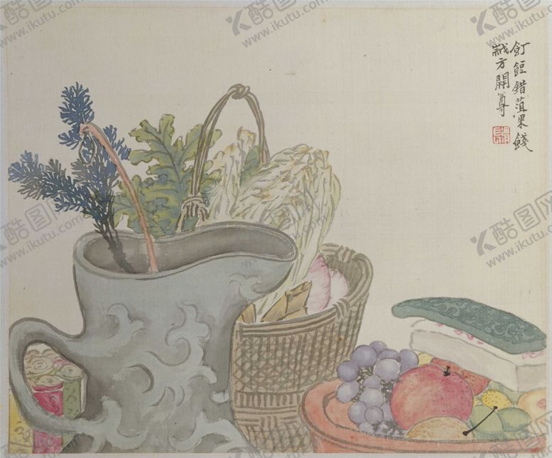 国画花卉植物图谱风景鸟鱼虫