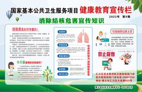 除结核危害宣传栏2023年9