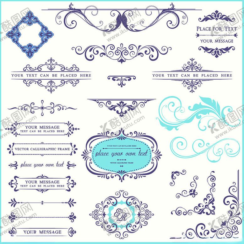 编号：65287911021916493000【酷图网】源文件下载-复古精美装饰花纹图案集