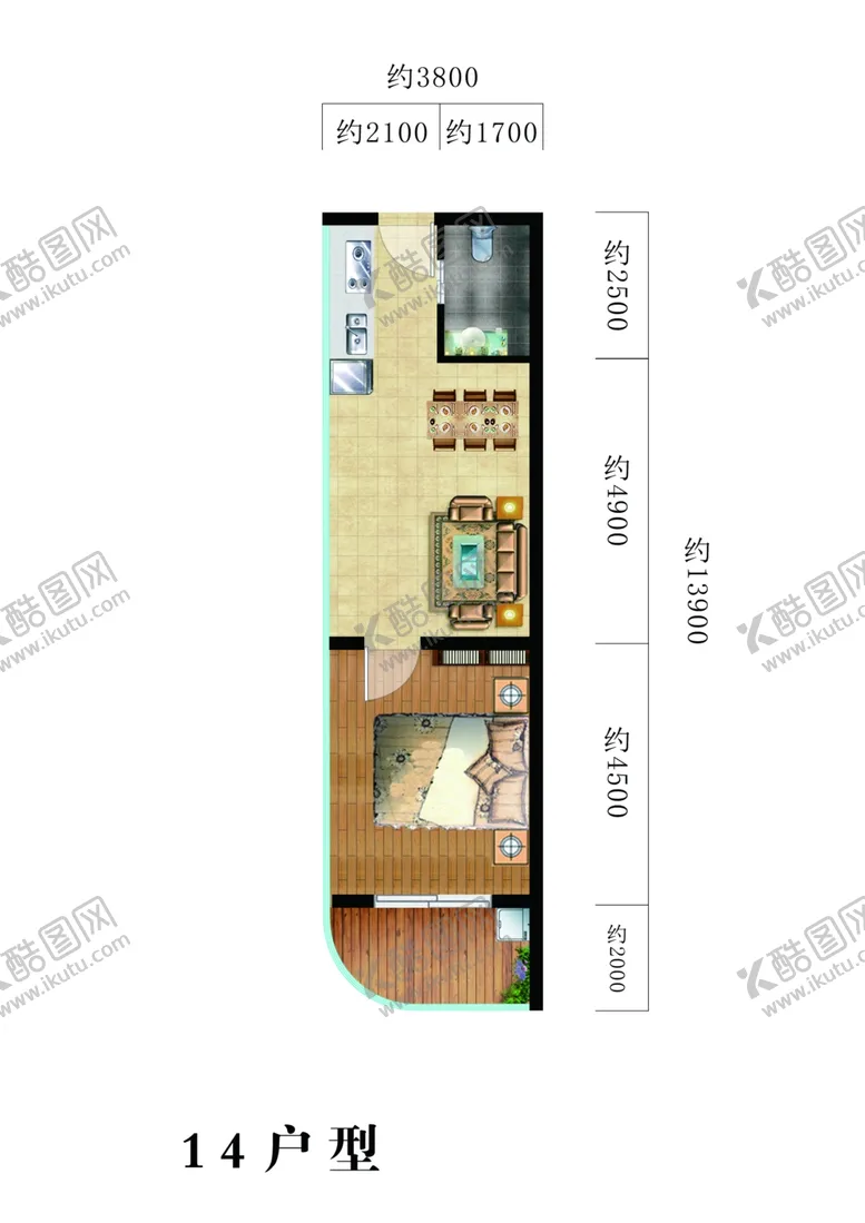 编号：75043204211451553935【酷图网】源文件下载-户型图