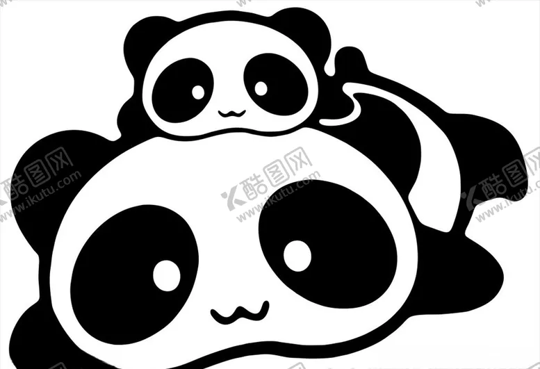 编号：45937004250708538689【酷图网】源文件下载-车贴熊猫
