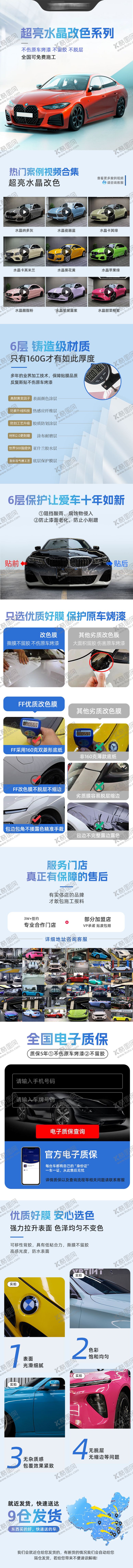 编号：17996907021725564135【酷图网】源文件下载-隐形车衣汽车改色膜详情页