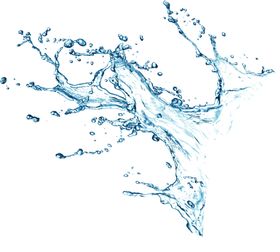水花飞溅滴帘幕四溅
