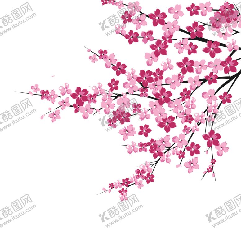 编号：92771510312054423653【酷图网】源文件下载-樱花创意绘画图案