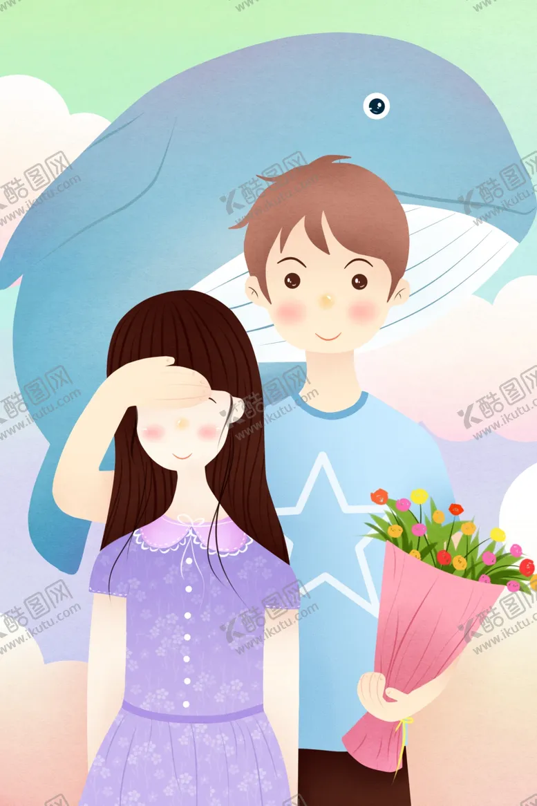 编号：56790306281742219261【酷图网】源文件下载-情人节插画页面