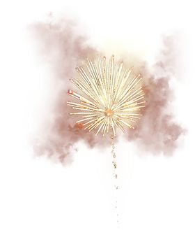 烟花叠加免扣插画