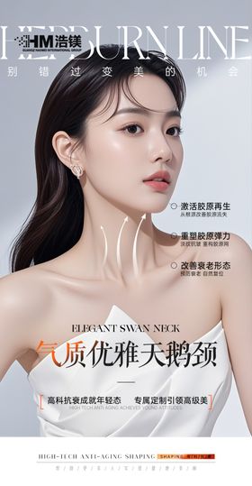 医美颈部海报
