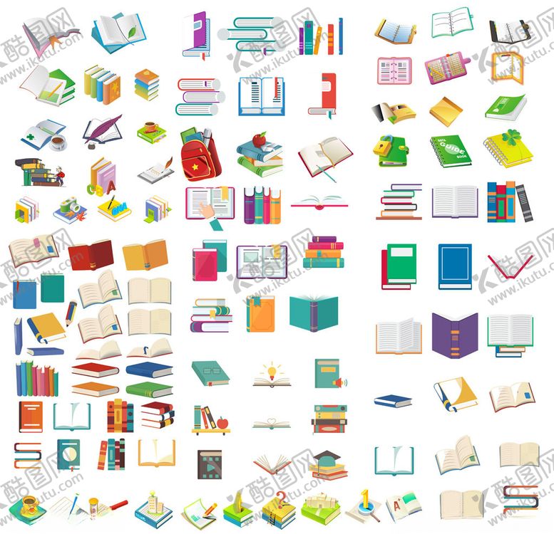 编号：52852109200109475925【酷图网】源文件下载-卡通书本图片