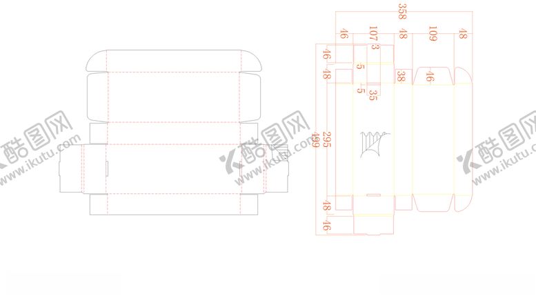 编号：89145204171256457460【酷图网】源文件下载-异性盒飞机盒啤盒刀模