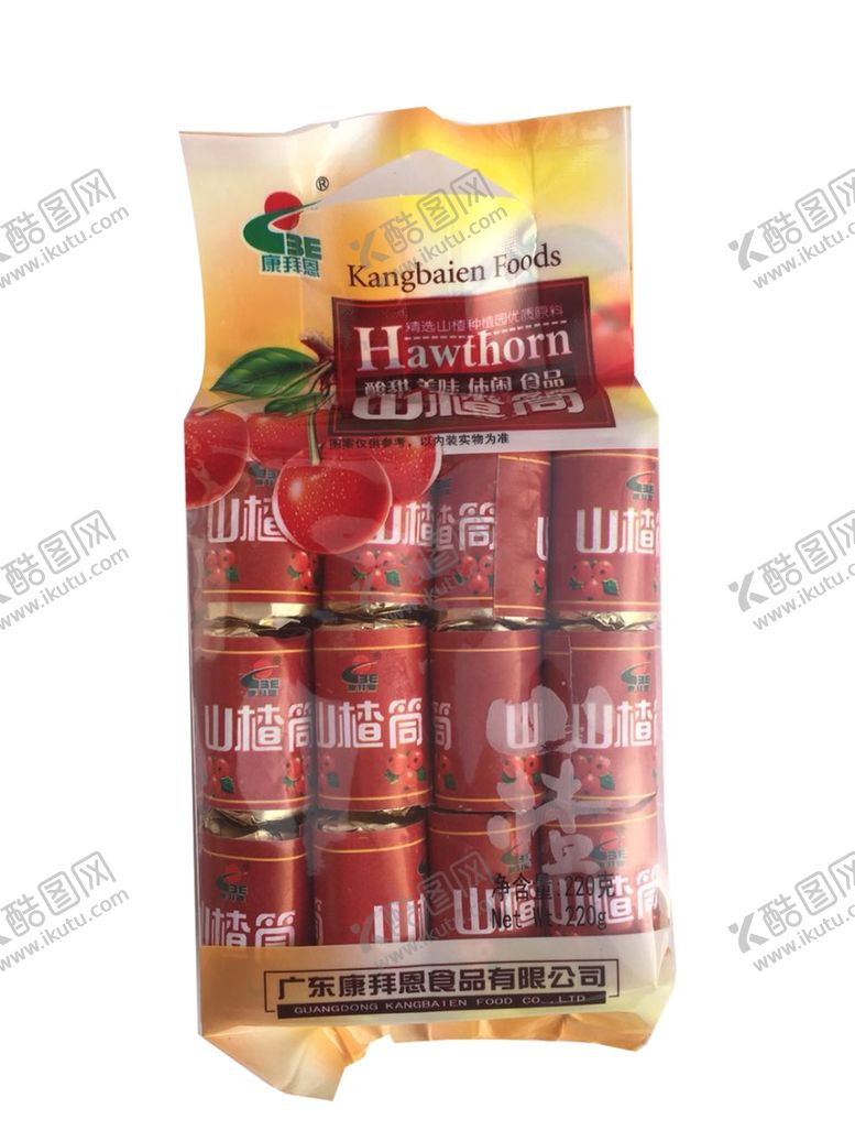 编号：66997806170437254833【酷图网】源文件下载-康拜恩山楂筒220g