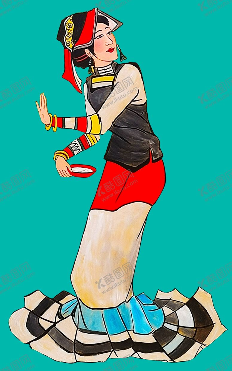 编号：49886110150547473066【酷图网】源文件下载-彝族美女素材