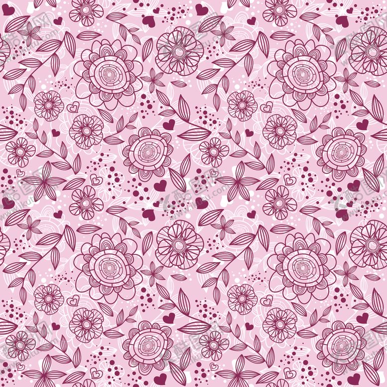 编号：72602409140102533455【酷图网】源文件下载-手绘花纹印花