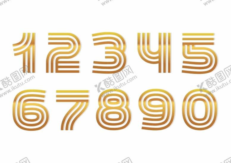 编号：90643901230223143691【酷图网】源文件下载-金色数字