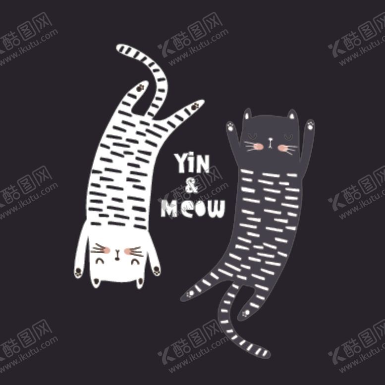 编号：94957707041923217956【酷图网】源文件下载-卡通猫狗创意插画