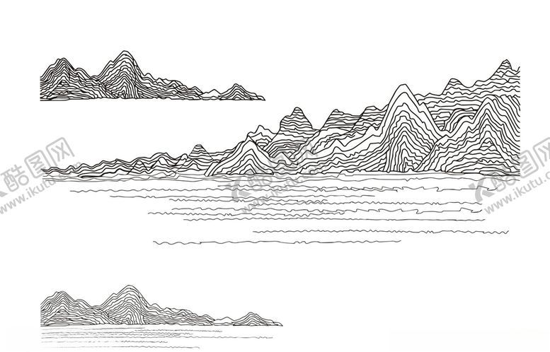 编号：45935710060120071697【酷图网】源文件下载-矢量山