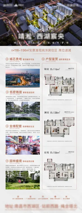 地产配套价值展架画面