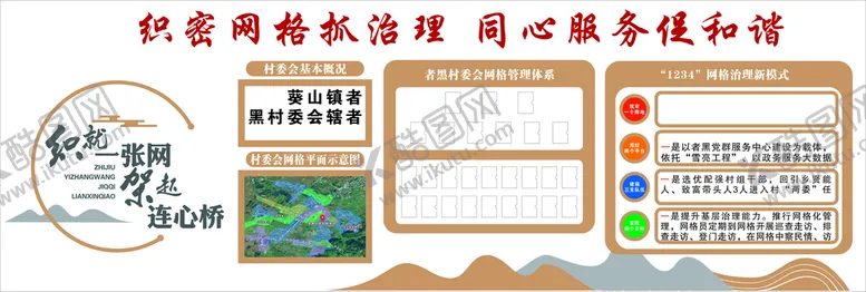 编号：51307110260236358202【酷图网】源文件下载-网格服务文化墙