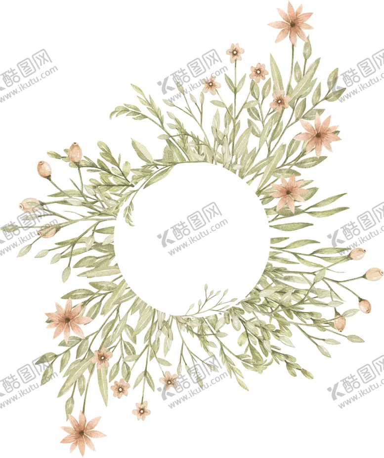 编号：14573006302018461488【酷图网】源文件下载-手绘花环