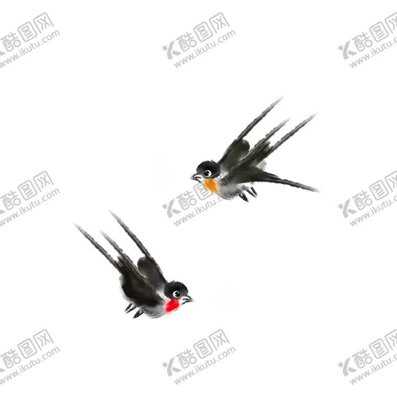 编号：30193903220434303051【酷图网】源文件下载-插画装饰燕子元素