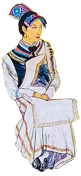 彝族美女素材