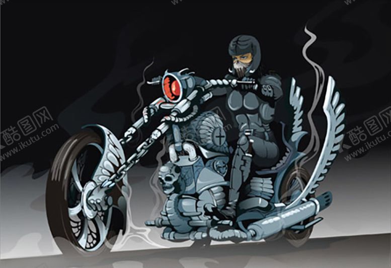 编号：95164310281830116937【酷图网】源文件下载-交通工具摩托车