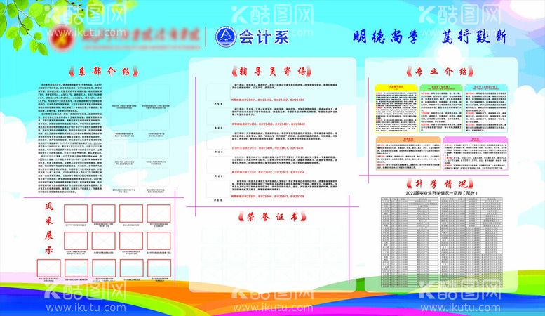 编号：45245912102137534222【酷图网】源文件下载-学院介绍展板