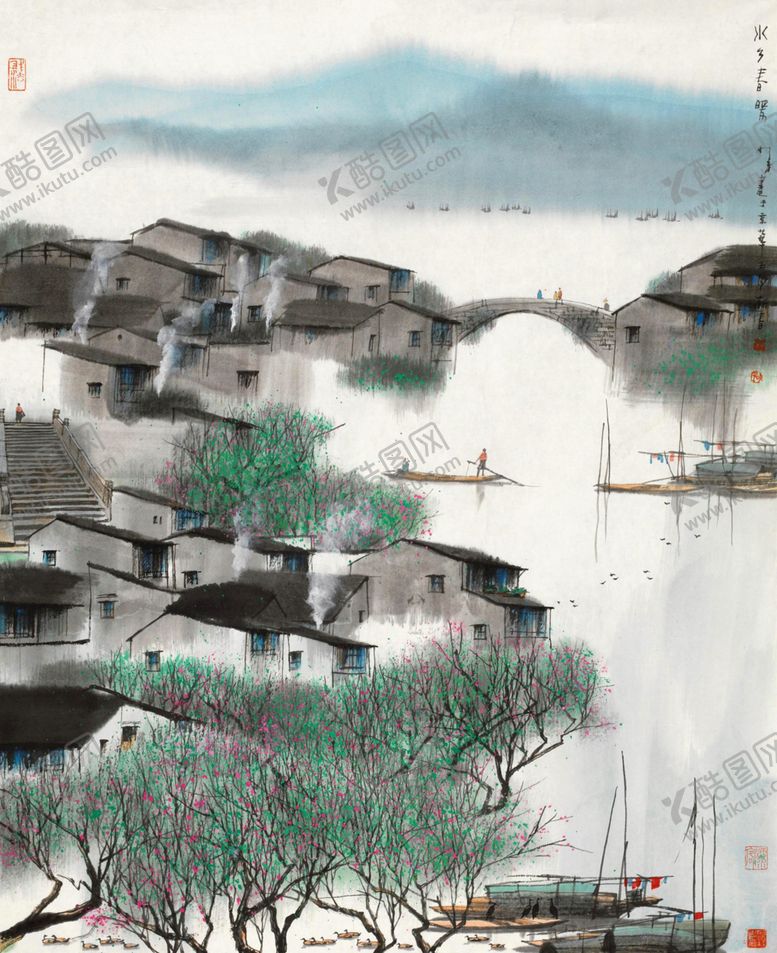 编号：56726209091713117905【酷图网】源文件下载-中式山水风景画