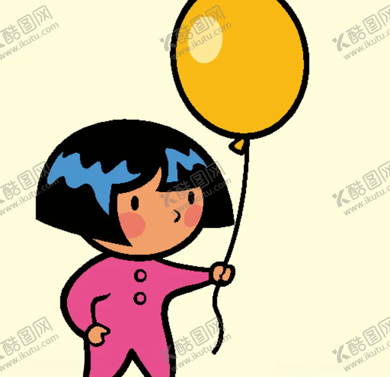 编号：41213706270838277694【酷图网】源文件下载-拿气球的小女孩