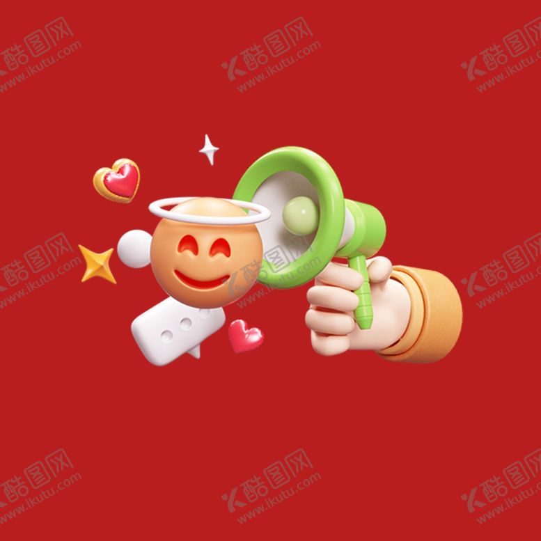 编号：96675601141339212709【酷图网】源文件下载-3D喇叭素材