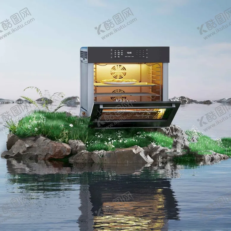 编号：39622612192246069067【酷图网】源文件下载-C4D模型烤箱