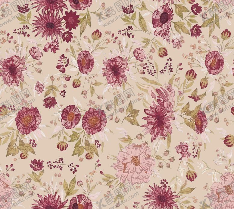 编号：23703312200112037042【酷图网】源文件下载-水彩花