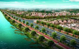 道路绿化景观效果图