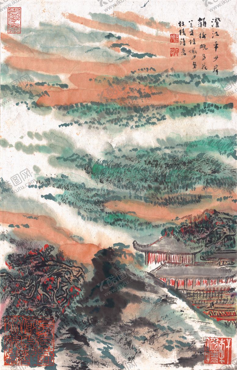 编号：13100505181534547593【酷图网】源文件下载-水墨传统国画山水