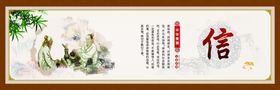 中华美德信文化展板